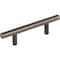 Elements 3" Center-to-Center Dark Brushed Bronze Naples Cabinet Bar Pull 136DBB - alternate 1